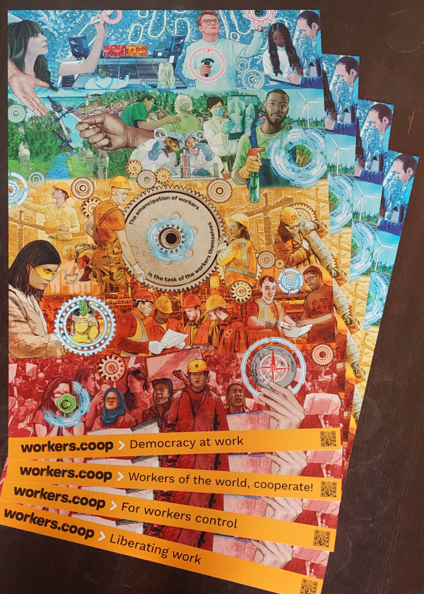 Postcard ‘Liberating work'